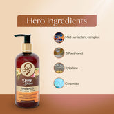 Hi9 Daily Shine Shampoo is a paraben-free 300ML | Nourishing Formula for Healthy Shiny Hair